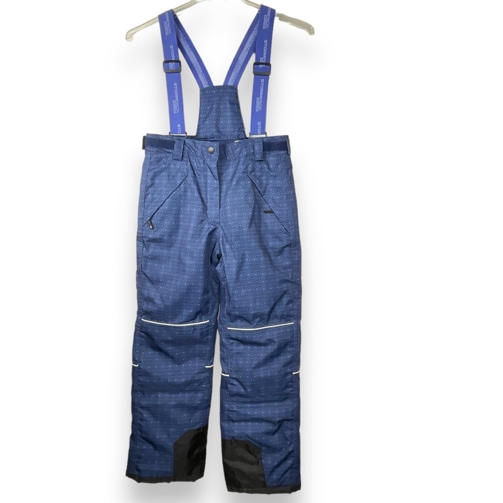 Sunice Snow Pants Kids Blue Insulated Ski Snow Suit Winter Suspenders Size 14